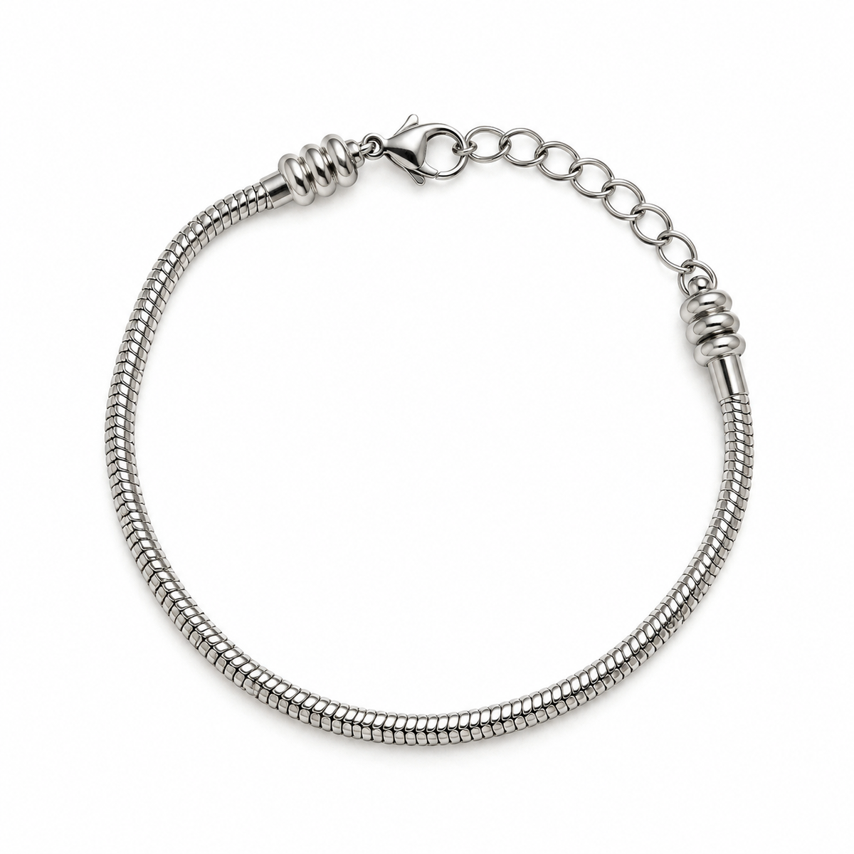 Single Snake Bracelet - Steel