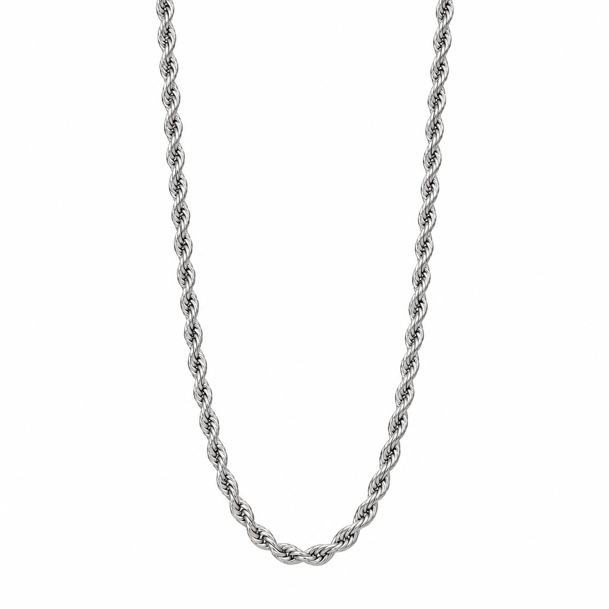 Rope Chain Necklace - Steel